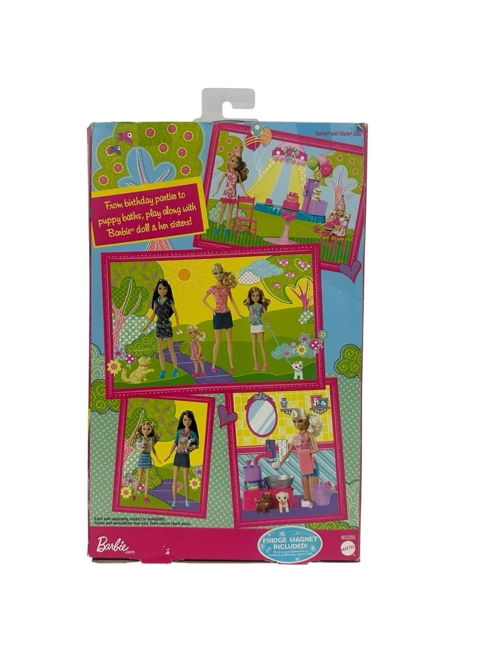 2011 Mattel Barbie Sisters' Pup Walk Barbie & Stacie & Dog Set #W3285 NRFB